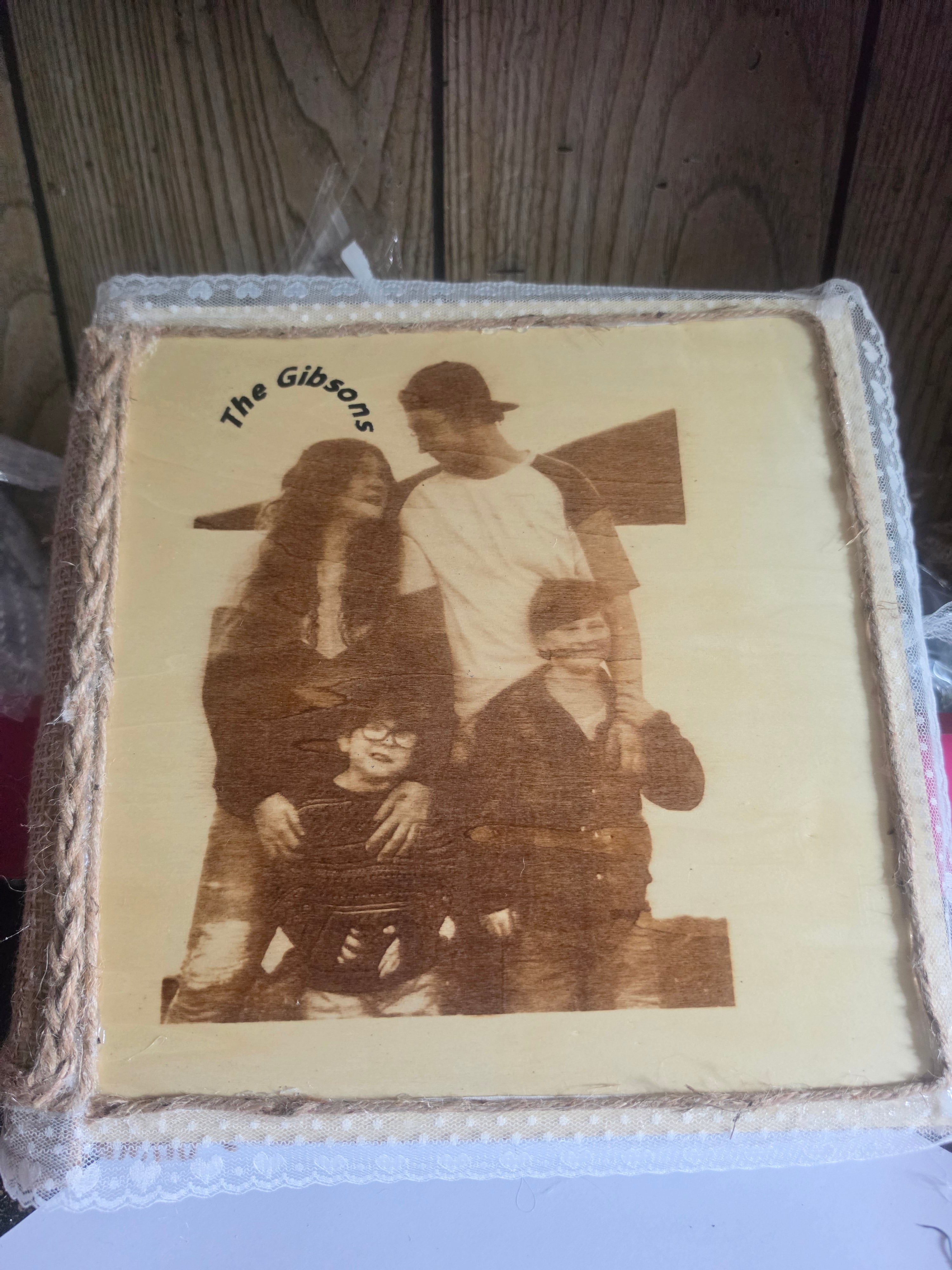 Custom family photo album