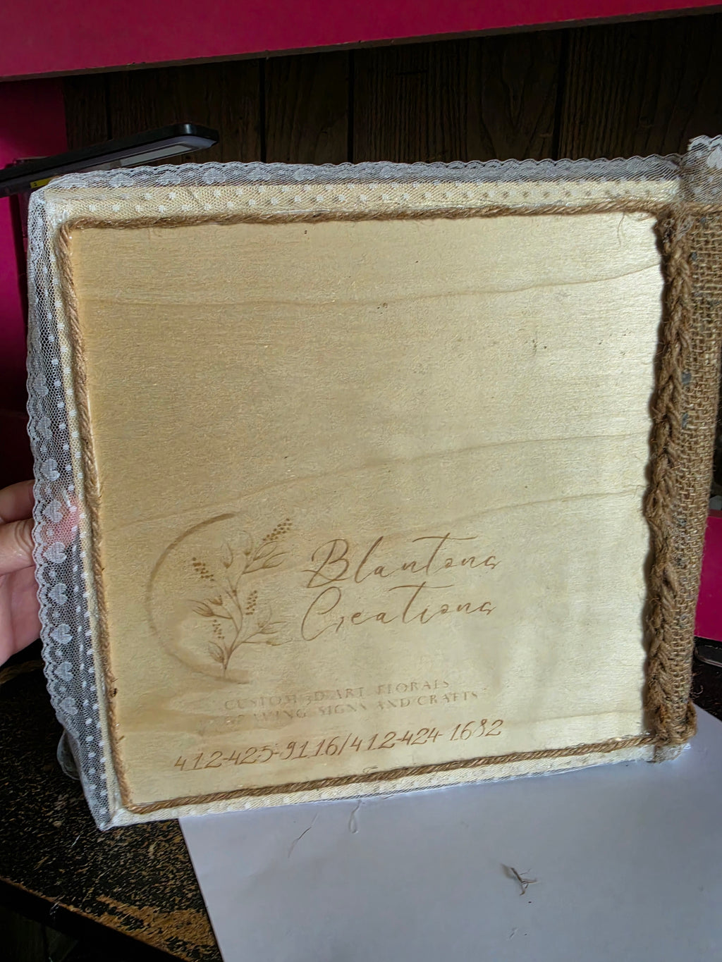 Custom family photo album