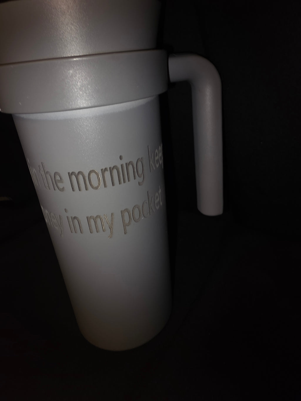 Coffee in the morning keeps bail money in my pocket tumbler