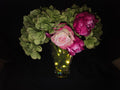 Hydrangeas and roses